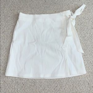 White wrap skirt